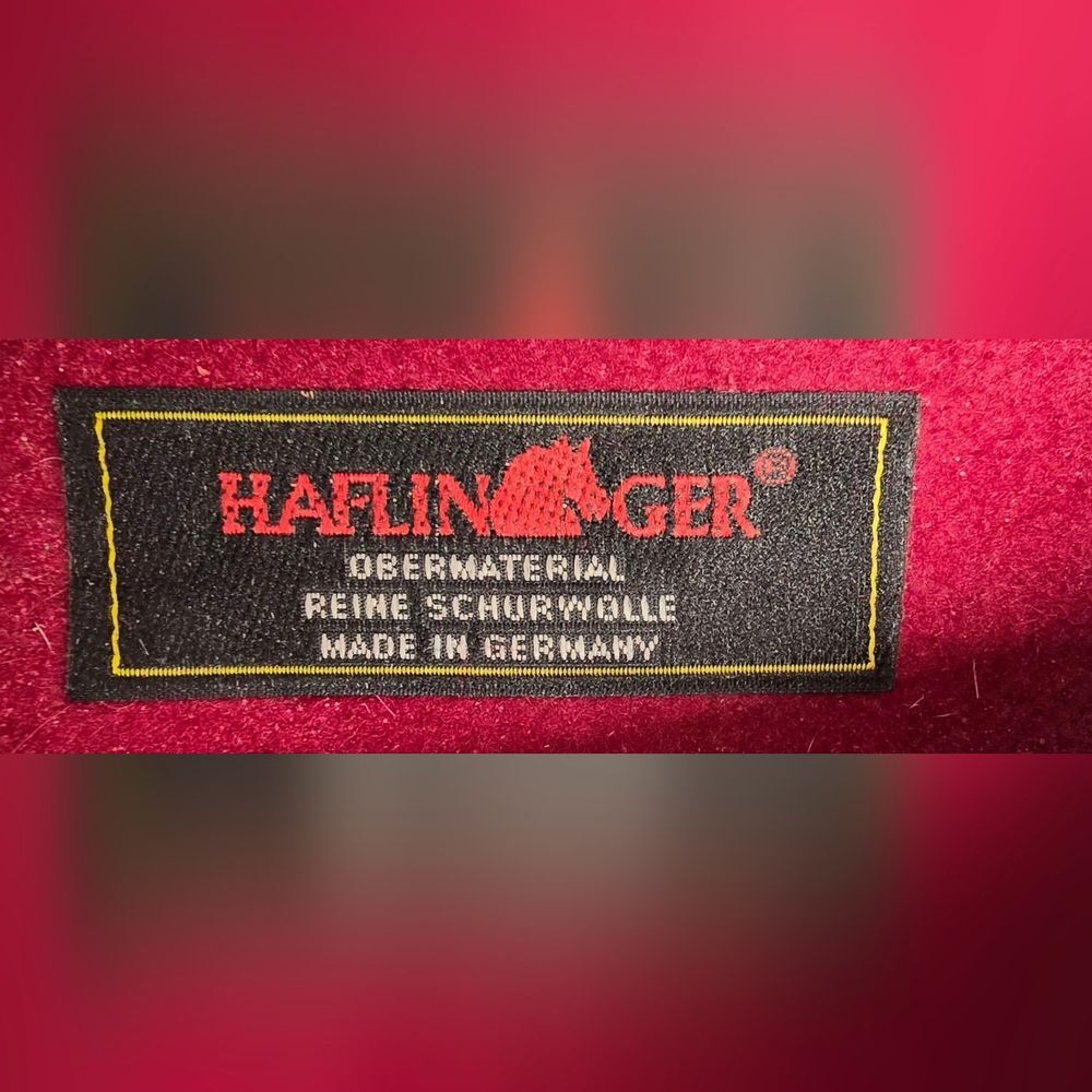 VGUC Haflinger 100% Wool Women's Burgundy Clogs 8 - 8 1/2"  39 Hard To Find - Picture 3 of 10